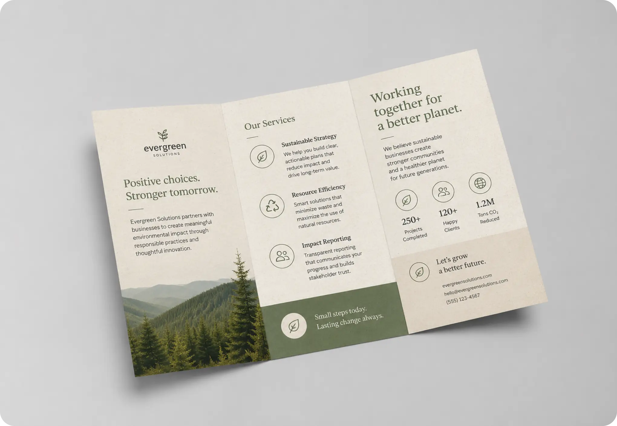 Brochures 80lb Enviro Uncoated