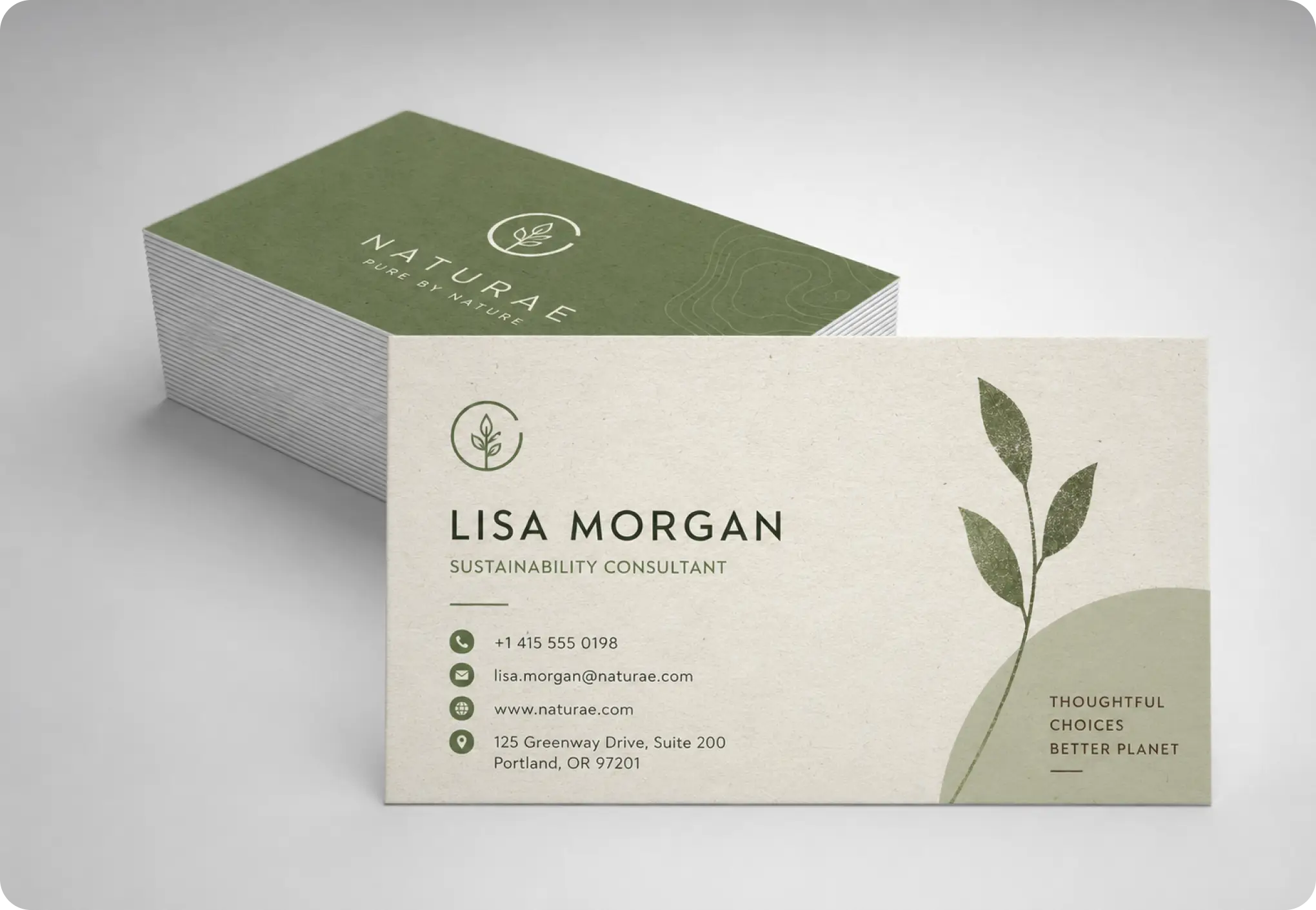 Business cards 13pt Enviro Uncoated