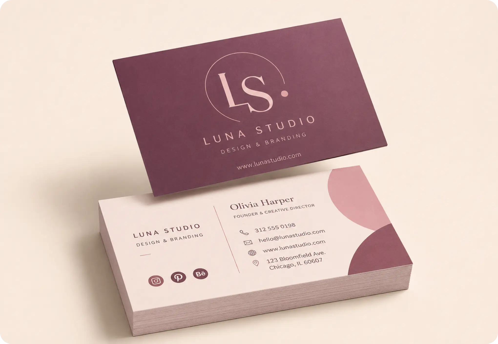 Business cards 18pt Matte / Silk Lamination