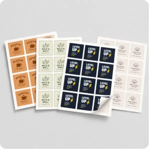 Square Cut Labels / Stickers