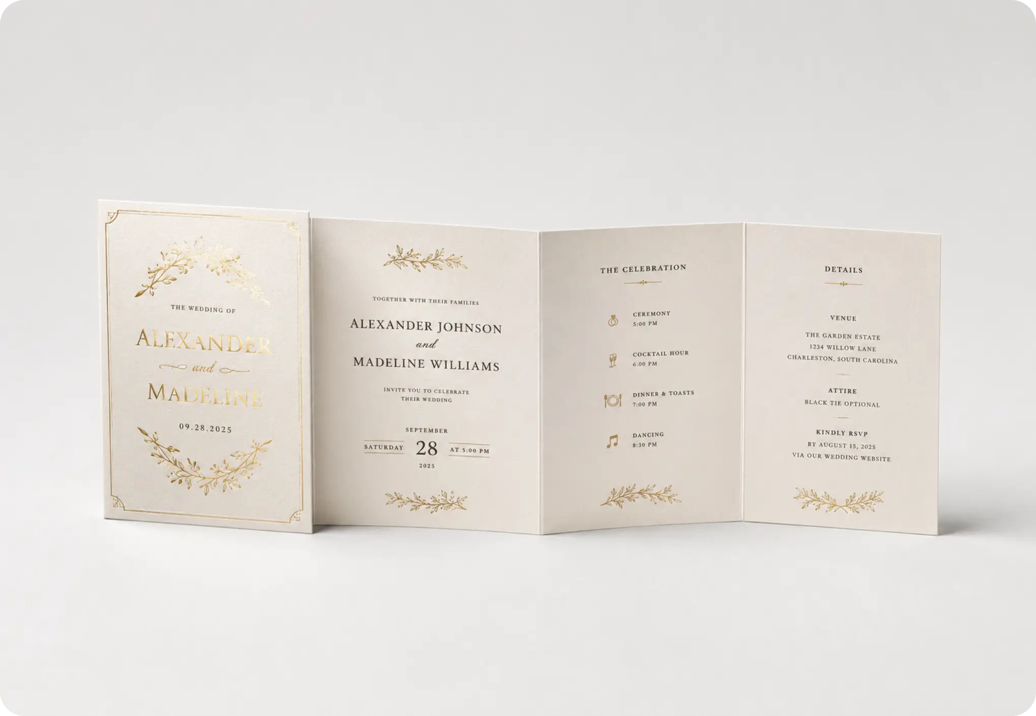Metallic Foil Invitations