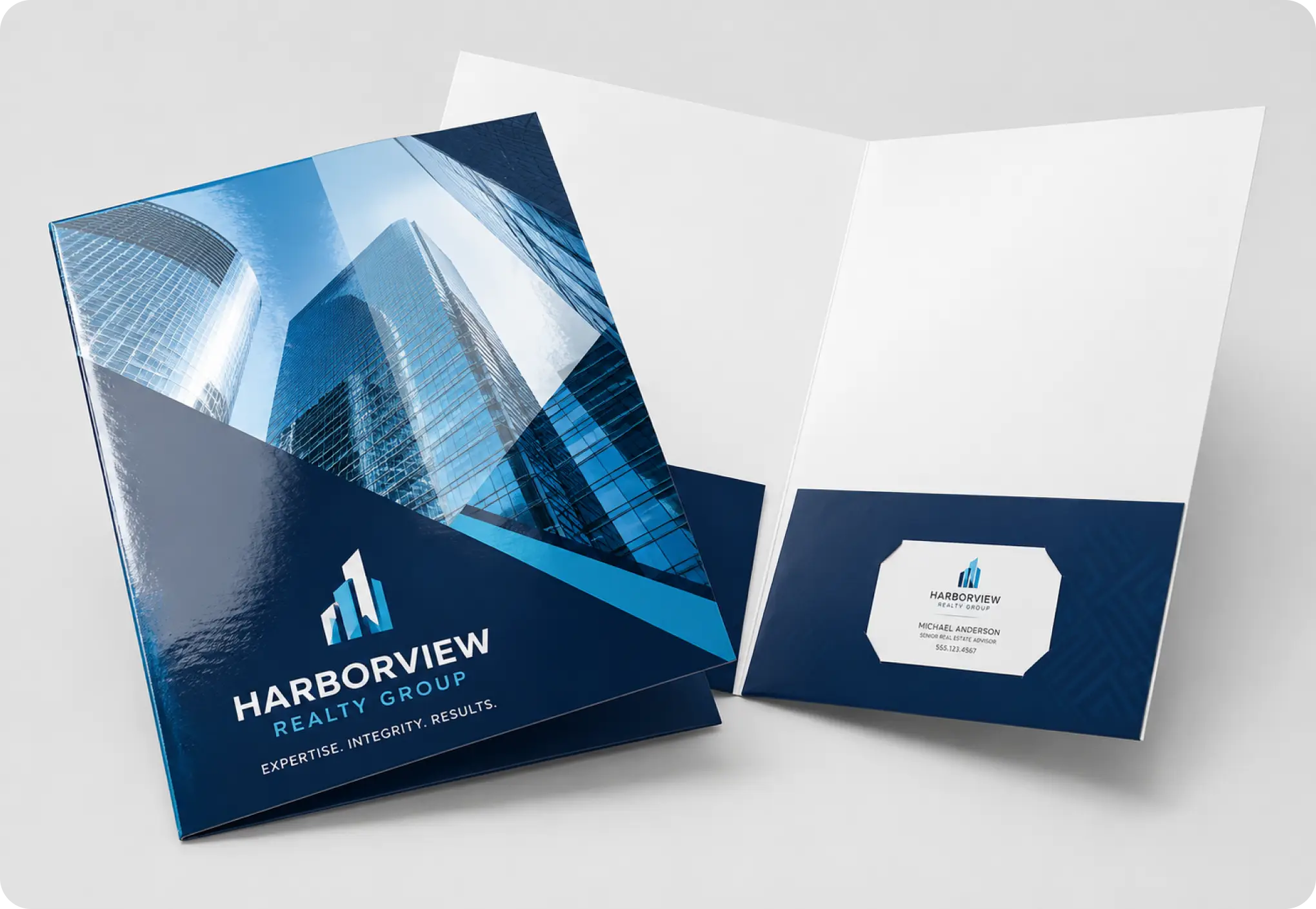 Presentation Folders 14PT + UV (High Gloss)