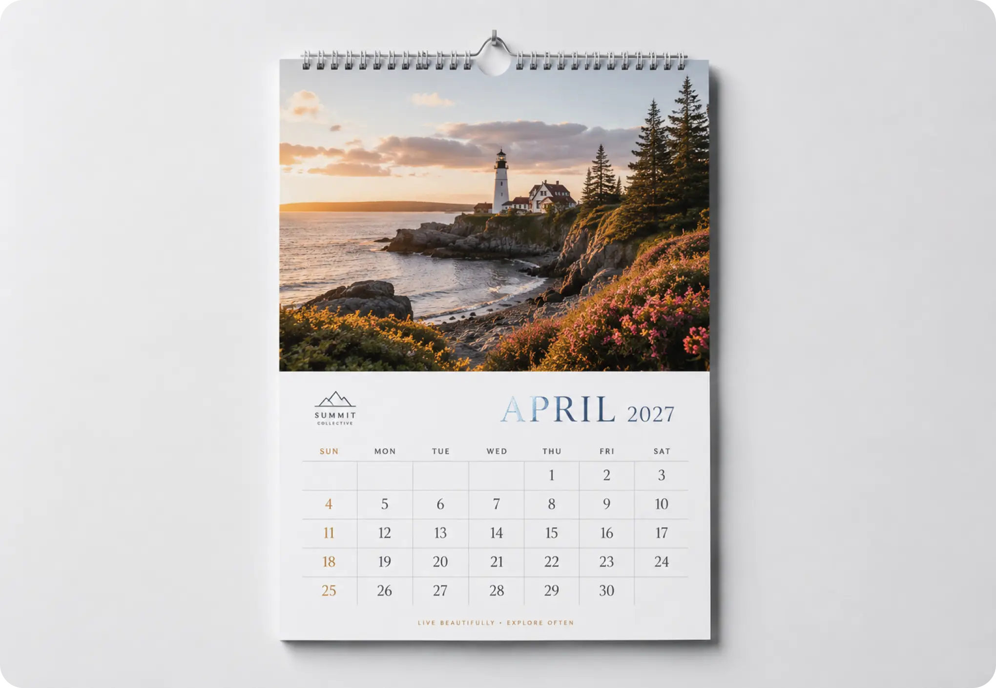 Wall Calendars 80LB Gloss Text